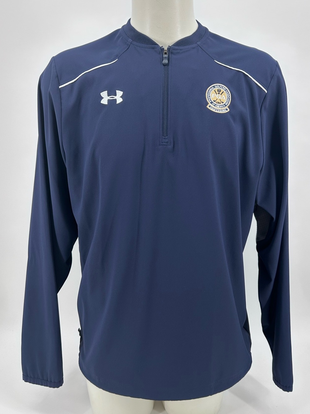 Under Armour PGA Professional Golfers of America 1/4 zip pullover Medium Blue